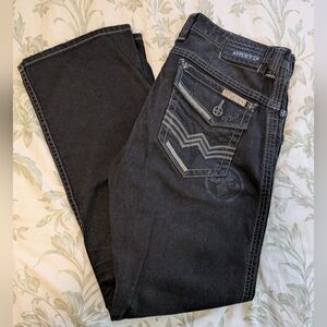 Men's Affliction Black Cooper Black Premium Jeans